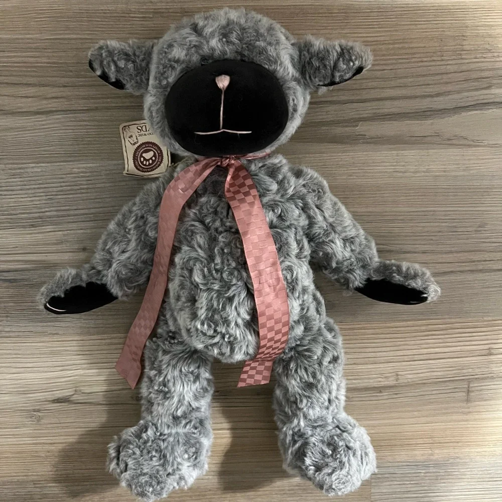 Boyds Bears Gray and Black Plush Bear